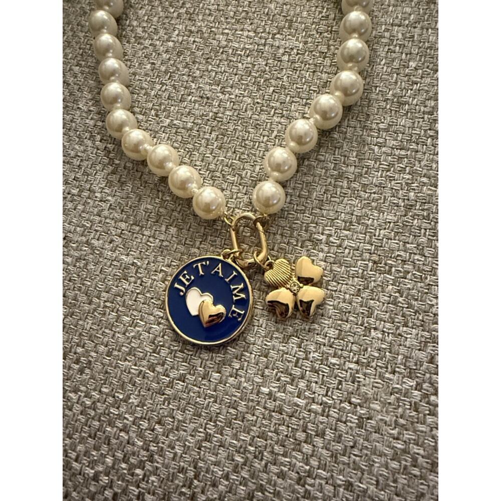 J. Crew Je t'aime pearl pendant necklace - Picture 7 of 11